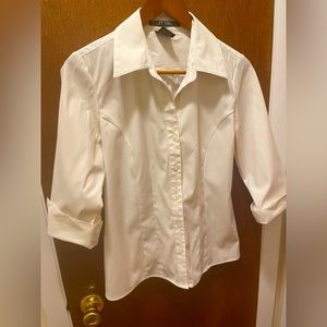 Off White Blouse 3/4 Sleeves
